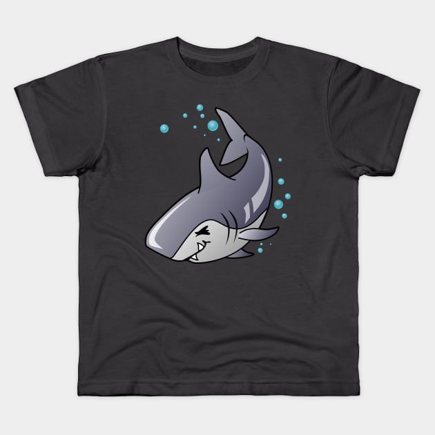 Kawaii Shark Kids T-Shirt by LyddieDoodles